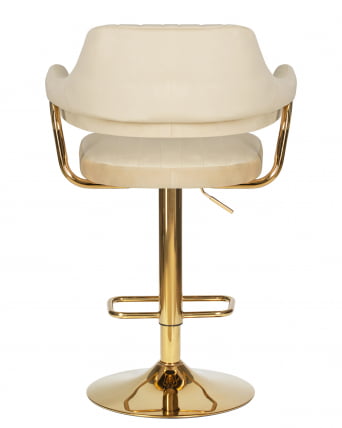 Стул барный ДОБРИН CХАРЛЙ ГОЛД (бежевый велюр (МДЖ9-10)) / DOBRIN CHARLY GOLD (MJ9-10))_4