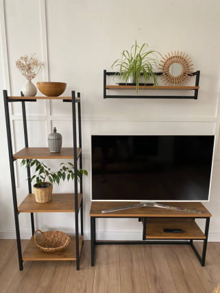 ТВ тумба 900*300*450мм Дуб Вотан / TV_0