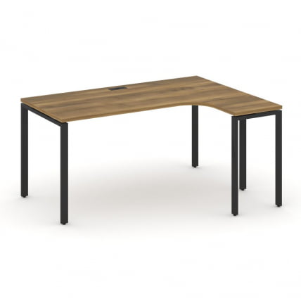 Стол эргономичный правый CОНCЕПТ CН.ОСА-002(Р) Сандал Янтарный Черный / CONCEPT CN.OSA-002(R)_0