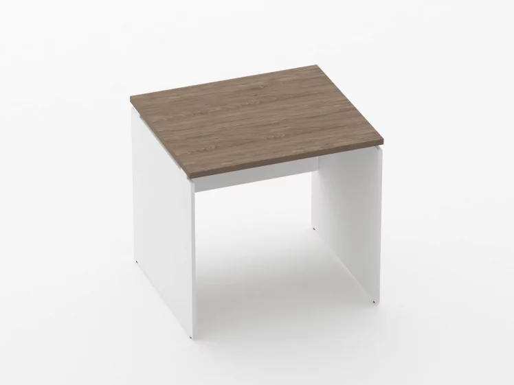 Стол прямой Дека ЛДСП каркас 75.07.08 Дуб Верцаска/Белый / Deka_0