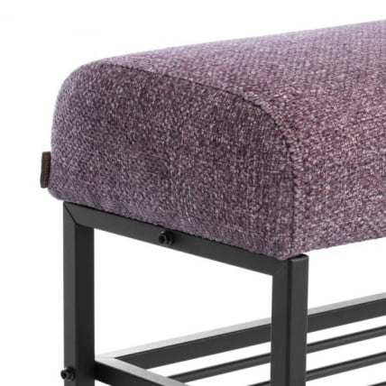 Банкетка-обувница Чарли Лукс Б/Чарли Люкс велюр/букле, ВТ шапе воод росе / Charli Lux VT shape wood rose_2