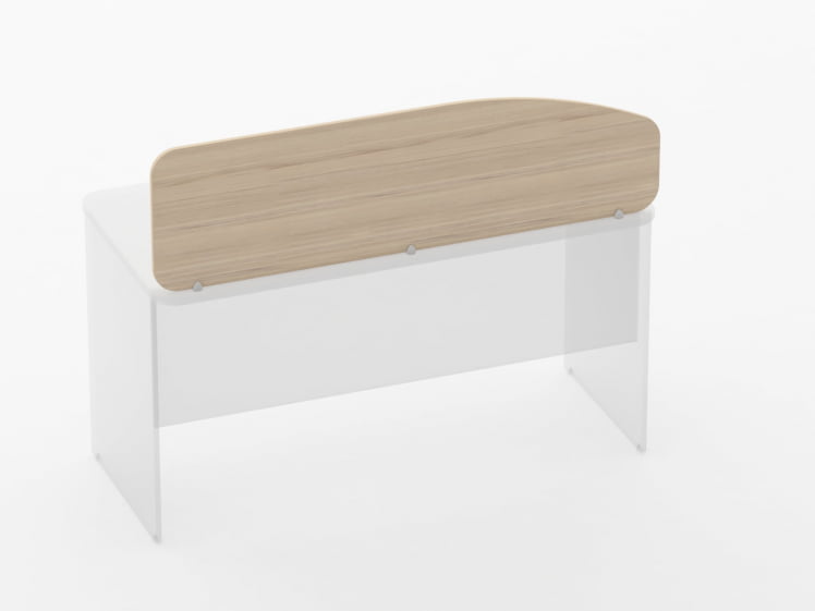 Экран разделительный Глассй 5.12.14 Дуб молочный / Glassy_1