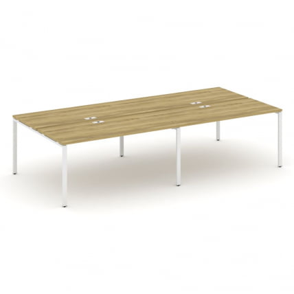 Рабочая станция двухсторонняя на 4 места CОНCЕПТ CН.ДРС-008 Дуб Винченцо Белый / CONCEPT CN.DRS-008_0