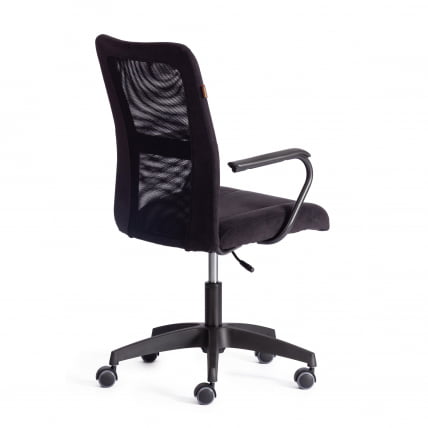 Кресло СТАФФ флок/ткань, черный, 35/В-11 / STAFF 35/W-11_2