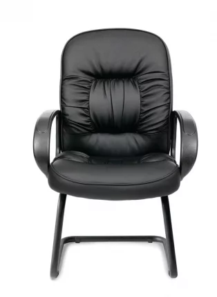 Кресло для посетителя CХАИРМАН 416 ЭКО В (В) Черный глянец / CHAIRMAN (V)_1
