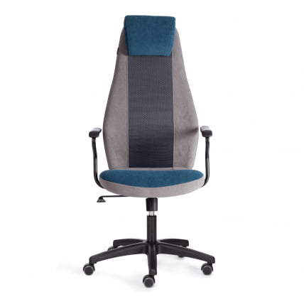 Кресло АВИАТОР флок, ткань , синий/серый/серый, 32/29/В2-1 / AVIATOR 32/29/W2-1_4