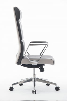 Кресло офисное ЛОНДОН ЛУКС Темно-светло серый / LONDON LUX_3