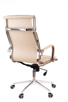 Кресло руководителя Нерей Т экокожа Бежевый / Nerey T_2