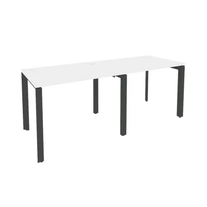 Рабочая станция на П-образном м/к ОНИКС О.МП-РС-2.1.7 Белый Бриллиант/Антрацит / ONIX O.MP-RS-2.1.7_0