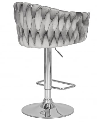 Стул барный ДОБРИН МАРCЕЛ Серый велюр МДЖ9-75 / DOBRIN MARCEL MJ9-75_3