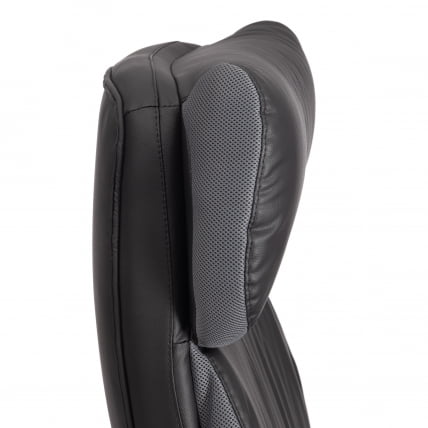 Кресло руководителя Дуке метал БЛ кож/зам/ткань, черный/серый, 36-6/12 / Duke metal BL_10