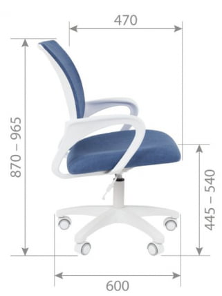 Детское кресло CХАИРМАН ТИН (КИДС) 103 белый пластик БАРНИ (БАРНИ) Морской / CHAIRMAN (KIDS) (BARNI)_15