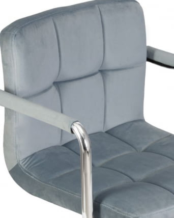 Офисное кресло для персонала ДОБРИН ТЕРРЙ (пудрово-голубой велюр (МДЖ9-74)) 2 шт / DOBRIN TERRY (MJ9-74))_7