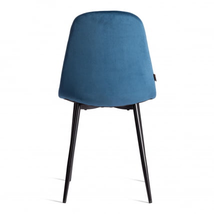 Стул БРЕЕЗЕ (мод. ДЖСC-58) Велюр/металл , 44 х 53 х 86 см, Блуе (синий) ХЛР63 / черный / BREEZE (mod. JSC-58) Blue HLR63_3