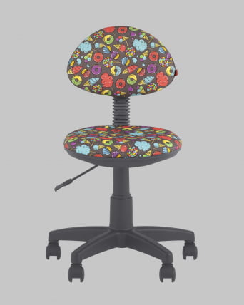 Кресло компьютерное детское УМКА свеетс серый пластик / sweets_2