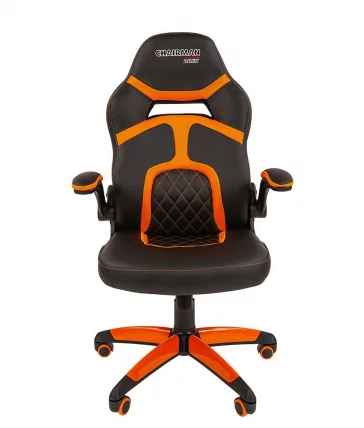Кресло геймерское CХАИРМАН ГАМЕ 18 Черный Оранжевый / CHAIRMAN GAME_1