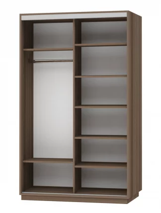 Шкаф-купе двухдверный Экспресс Дуо 1600х2400х Сакура/Ясень шимо тёмный / 1600х2400h_1