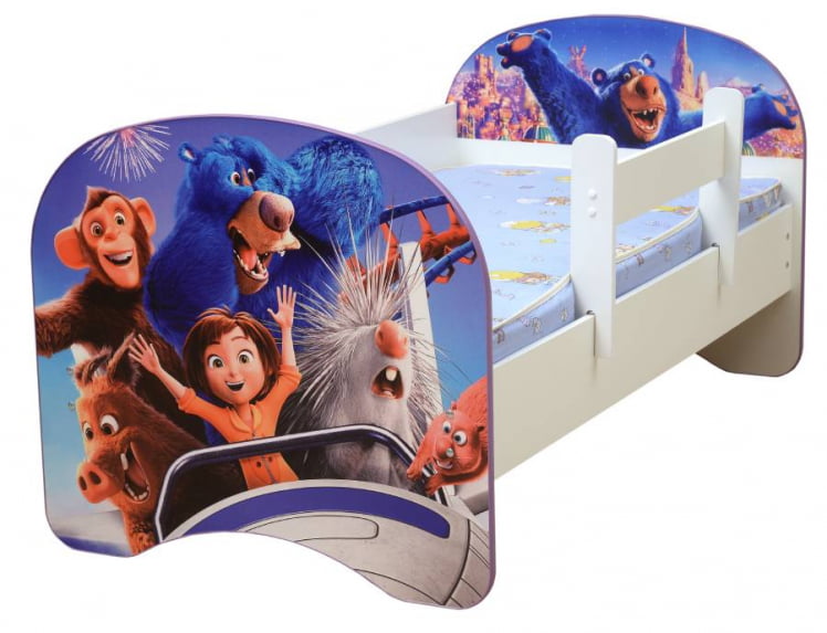 Кровать детская с фотопечатью без ящика 700*1400 Парк чудес_0