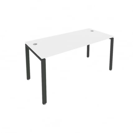 Стол письменный МЕТАЛ СЙСТЕМ Б.СП-4 Белый/Антрацит / METAL SYSTEM_0