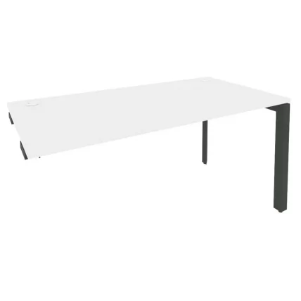 Стол-приставка на П-образном м/к к опорным элементам ОНИКС О.МП-СПР-4.8 Белый Бриллиант/Антрацит / ONIX O.MP-SPR-4.8_0