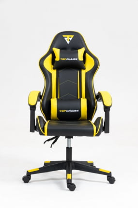 Кресло спортивное ТопЧаирс Шадов черно-желтый / TopChairs Shadow_1