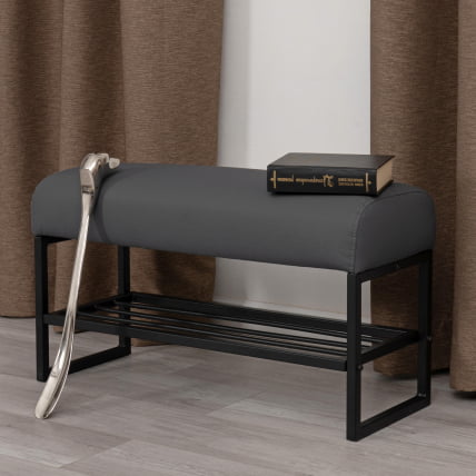 Банкетка-обувница Чарли Лукс/Чарли Люкс Чарли Лукс/Чарли Люкс БО экокожа , Шарп Графит / Charli Lux/Чарли Charli Lux/Чарли Sharp_7