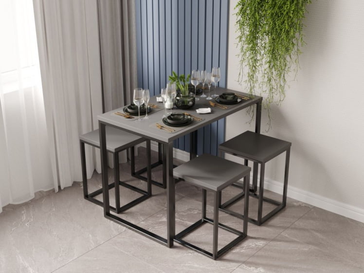 Стол обеденный САНВУТ СтК120 Антрацит / SANVUT_0