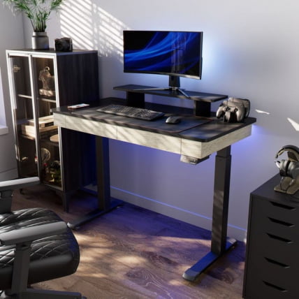 Стол для компьютера c электрической регулировкой по высоте и 2 ящиками ЕУРЕКА ЕРК-ЕД-И47-ОГ / c EUREKA ERK-ED-I47-OG_13