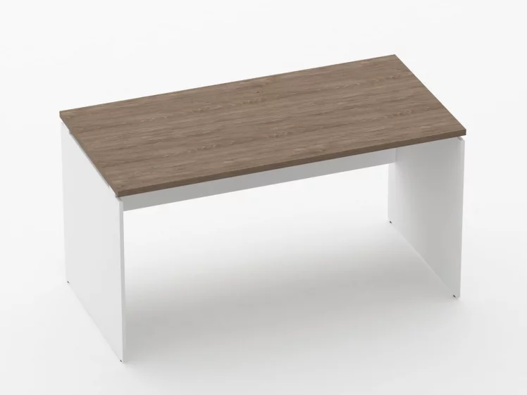 Стол прямой Дека ЛДСП каркас 75.07.14 Дуб Верцаска/Белый / Deka_0