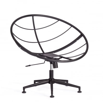 Кресло CЛОУДЕ рогожка/металл, 97х98х90-96см, коричневый, 3М7-147 / CLOUDE_1