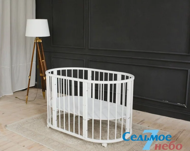 Кровать-трансформер 6-в-1 Меррй Хаппй 01 Комплект Белая / Merry Happy_5