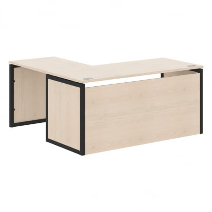 Стол письменный угловой правый КСТЕН-КП КСКПCТ 1615Х Р Бук Тиара Антрацит / XTEN-QP XQPCT 1615H R_0