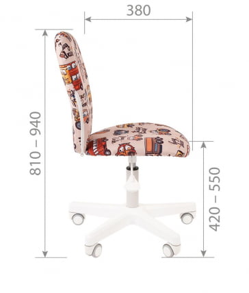 Детское кресло CХАИРМАН ТИН (Кидс) 105 белый пластик Спасе / CHAIRMAN (Kids) Space_4