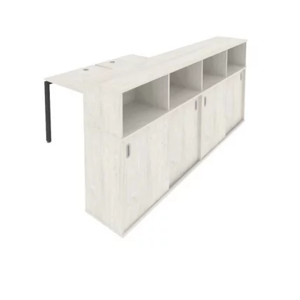 Рабочая станция с опорным шкафом-купе Метал Сйстем Б.РС-СШК-4.2 Наварра/Антрацит / Metal System_0