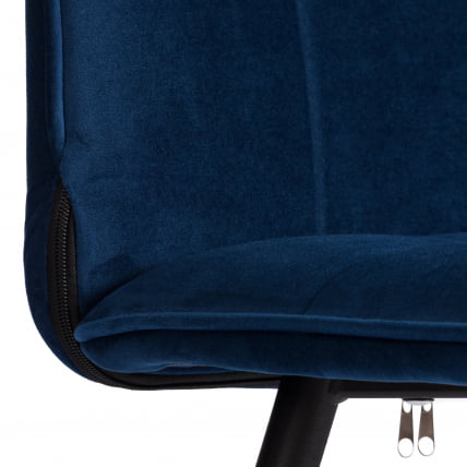 Стул обеденный Бари LT, велюр, Блуе (синий), 41х55х89 см / Bari Blue_7
