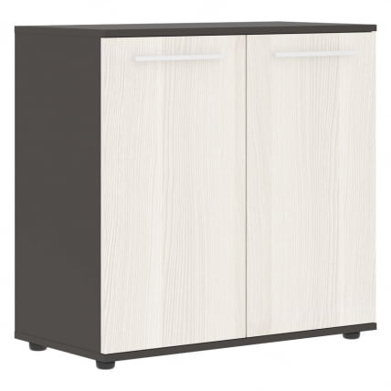 Шкаф с глухими малыми дверьми ЕДИС ЕЛCС 85.1 Ясень Траун Белый Мокко / EDIS ELCS_0