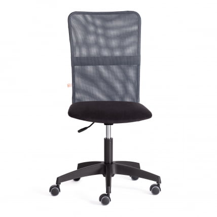 Кресло СТАРТ флок/ткань, черный/серый, 35/В-12 / START 35/W-12_4