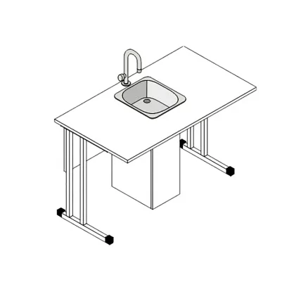 Стол ученический для кабинета физики и химии АЛц.СКНХ_1