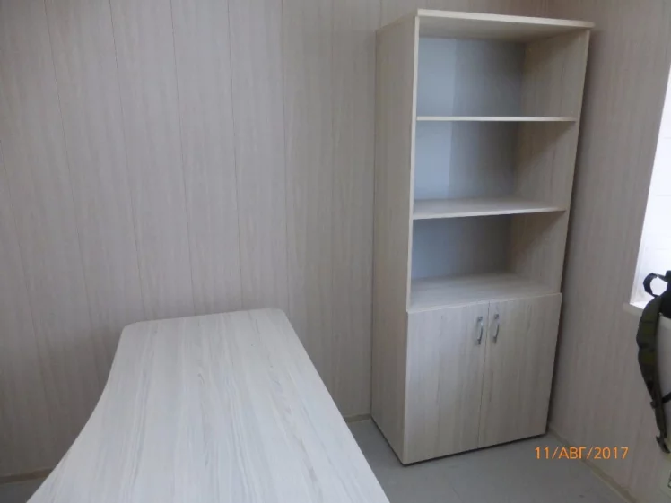 Шкаф высокий полуоткрытый Глассй 6.19.121 Дуб молочный / Glassy_2