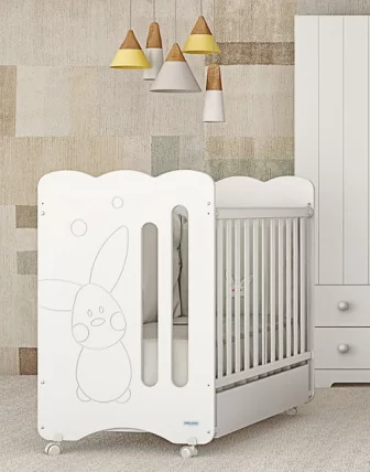 Кровать Микуна Копито 120кс60 Вхите / Micuna Copito 120x60 White_0