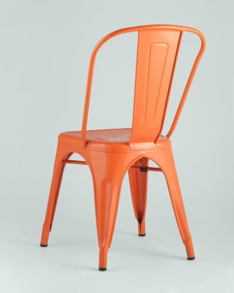 Стул ТОЛИКС с высокой спинкой Оранжевый глянцевый / TOLIX_4