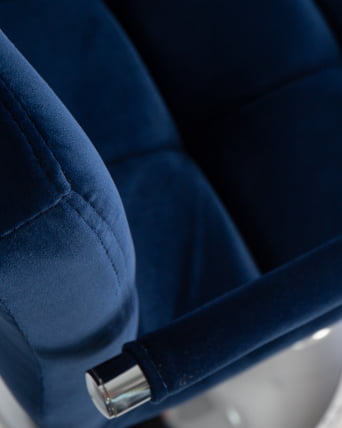 Стул барный ДОБРИН КРУГЕР АРМ Синий велюр МДЖ9-117 / DOBRIN KRUGER ARM MJ9-117_7