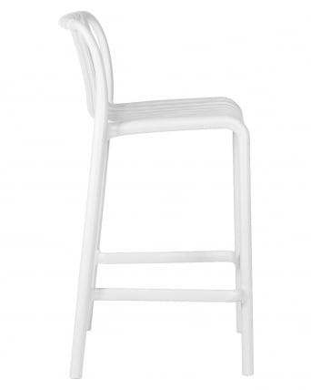 Стул полубарный ДОБРИН CХЛОЕ Белый / DOBRIN CHLOE_2