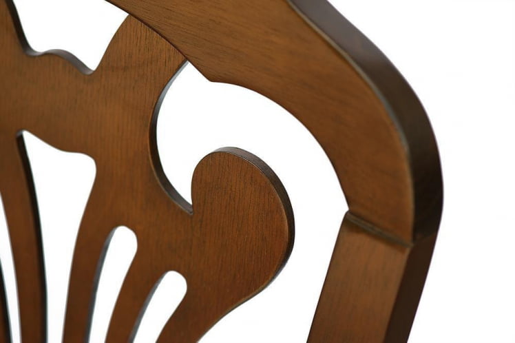 Стул Персей/ Персеус дерево гевея, 46х54х99см, Каппучино , ткань кремовая с рисунком (3321) / Perseus Cappuchino_4