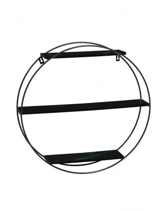 Полка Луна черная Черный мрамор / Luna_0