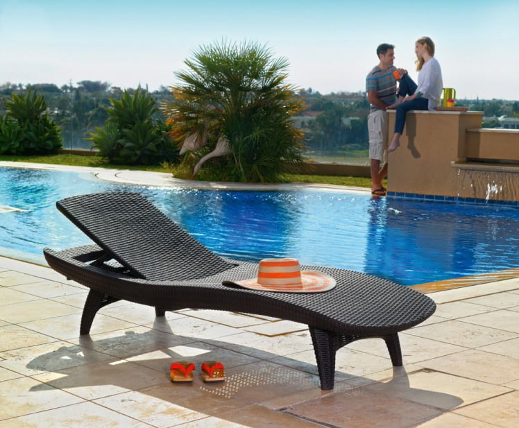 Шезлонг Пасифиc Черный / Pacific_2