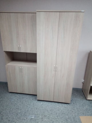 Шкаф для одежды глубокий Твин 16.17.302 Дуб Сантана светлый / Twin_3