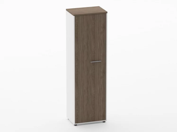 Шкаф для одежды 4 узкий Дека 10.19.302Л Дуб Верцаска/Белый / Deka_0
