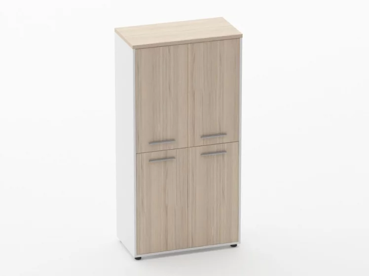 Шкаф 3 широкий закрытый, 4 двери Дека 10.16.121 Туя/Белый / Deka_0