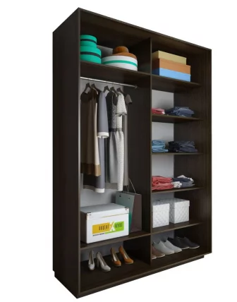 Шкаф-купе 3-х дверный Акцент-Вера КР 2100х600  Выбеленное дерево_1